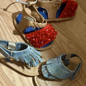 🏷️🏷️Infant size 2 sandal lot(2 pair)